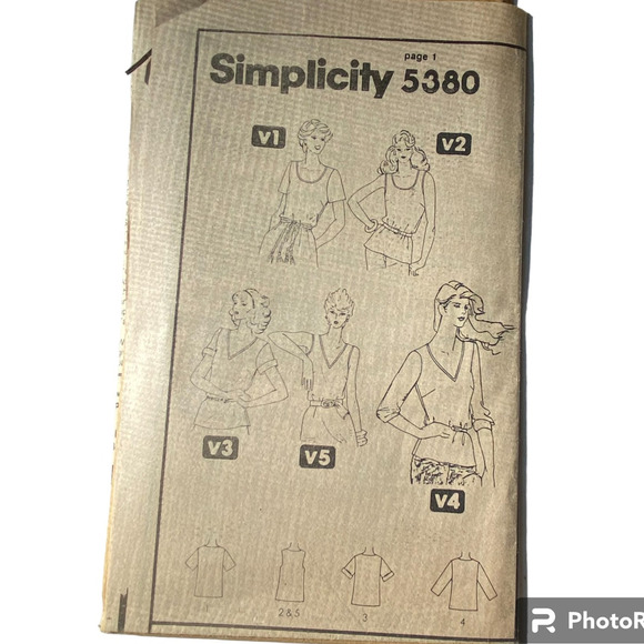 Simplicity 5380 Pattern Top Miss 14 Tank Comfort Classic Timeless Minimalist - Picture 5 of 7